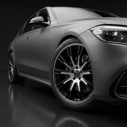 4 stk. Brabus Center Caps i Sort 75mm