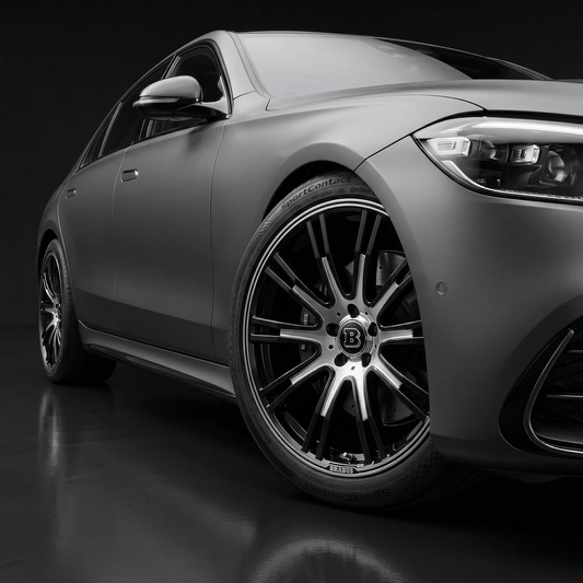 4 stk. Brabus Center Caps i Sort 75mm
