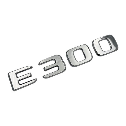 Chrome Mercedes E300 Emblem