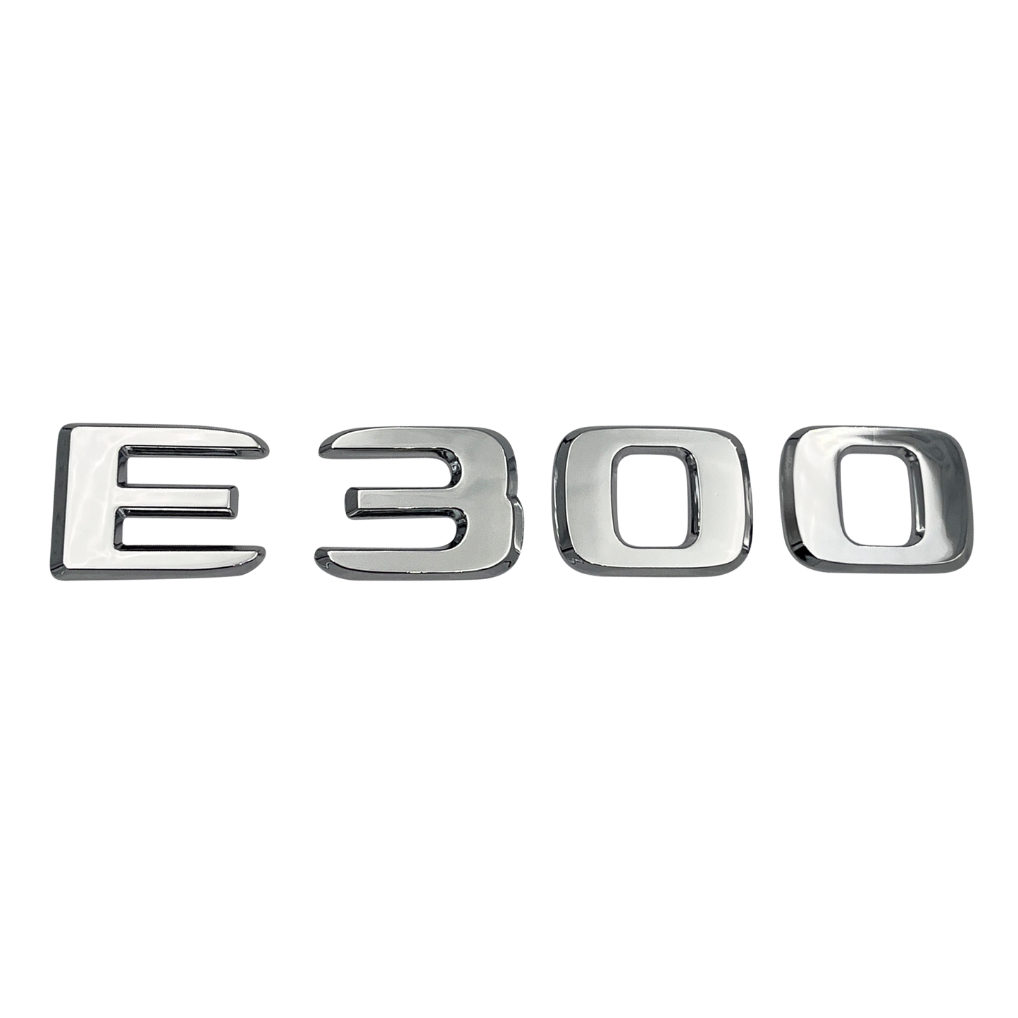 Chrome Mercedes E300 Emblem