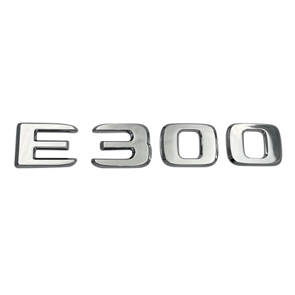 Chrome Mercedes E300 Emblem
