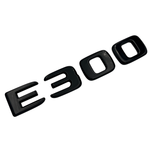 Sort Mercedes E300 Emblem