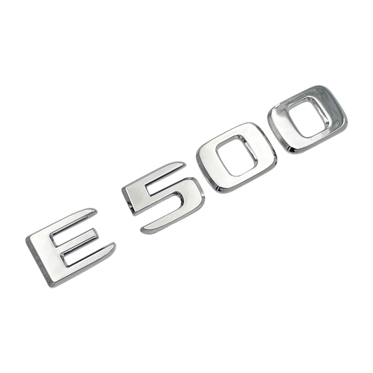Chrome Mercedes E500 Emblem