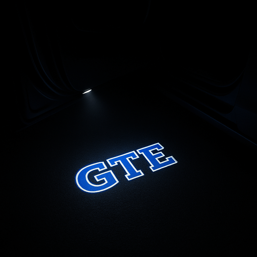 2 Stk. VW GTE Logo Indstigningslys