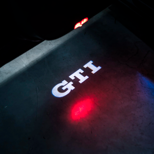 2 Stk. VW GTI Logo Indstigningslys