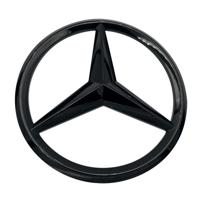 Mercedes Front Stjerne Logo Sort 188mm