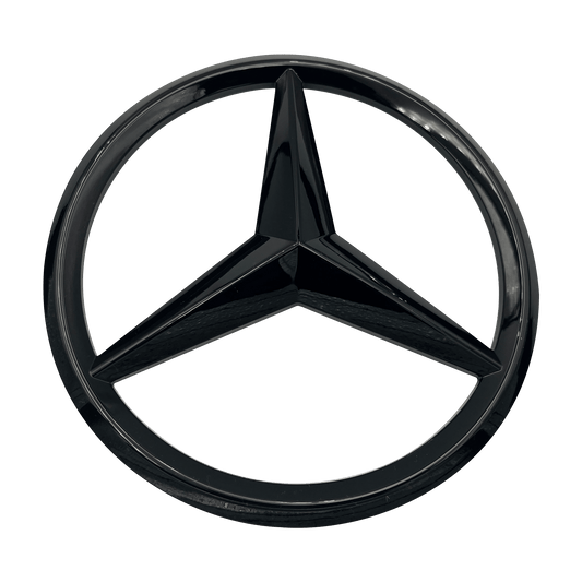 Mercedes Front Stjerne Logo Sort