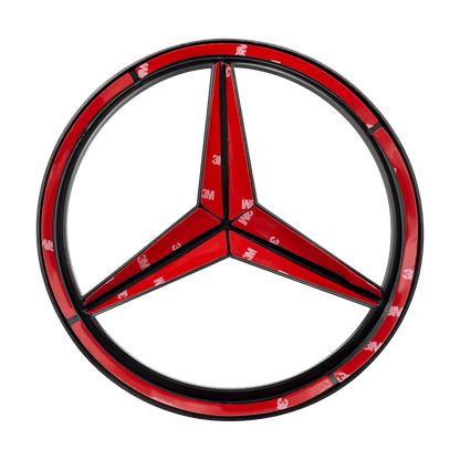 Mercedes Front Stjerne Logo Sort 188mm