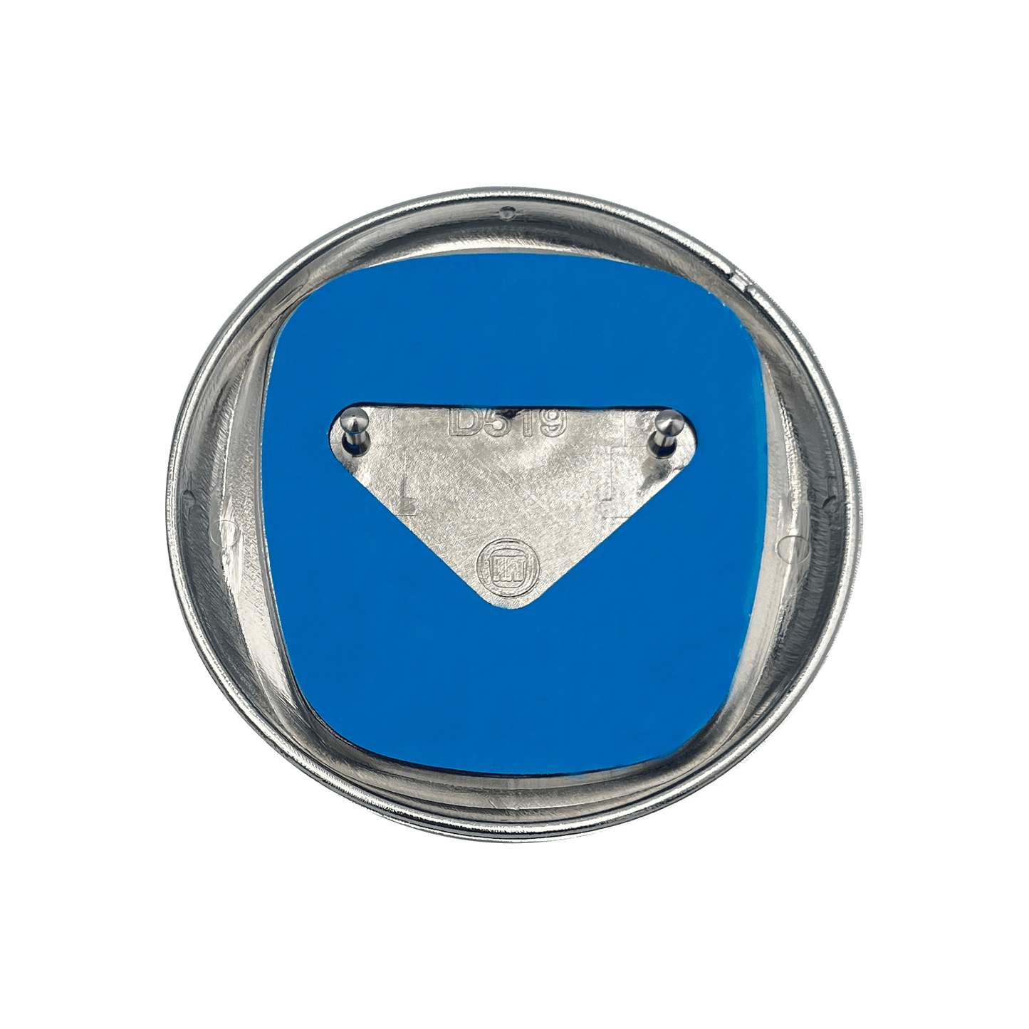 Fiat 500 Bag Logo i Rød og Chrome 92mm
