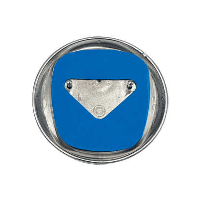 Fiat 500 Bag Logo i Rød og Chrome 92mm