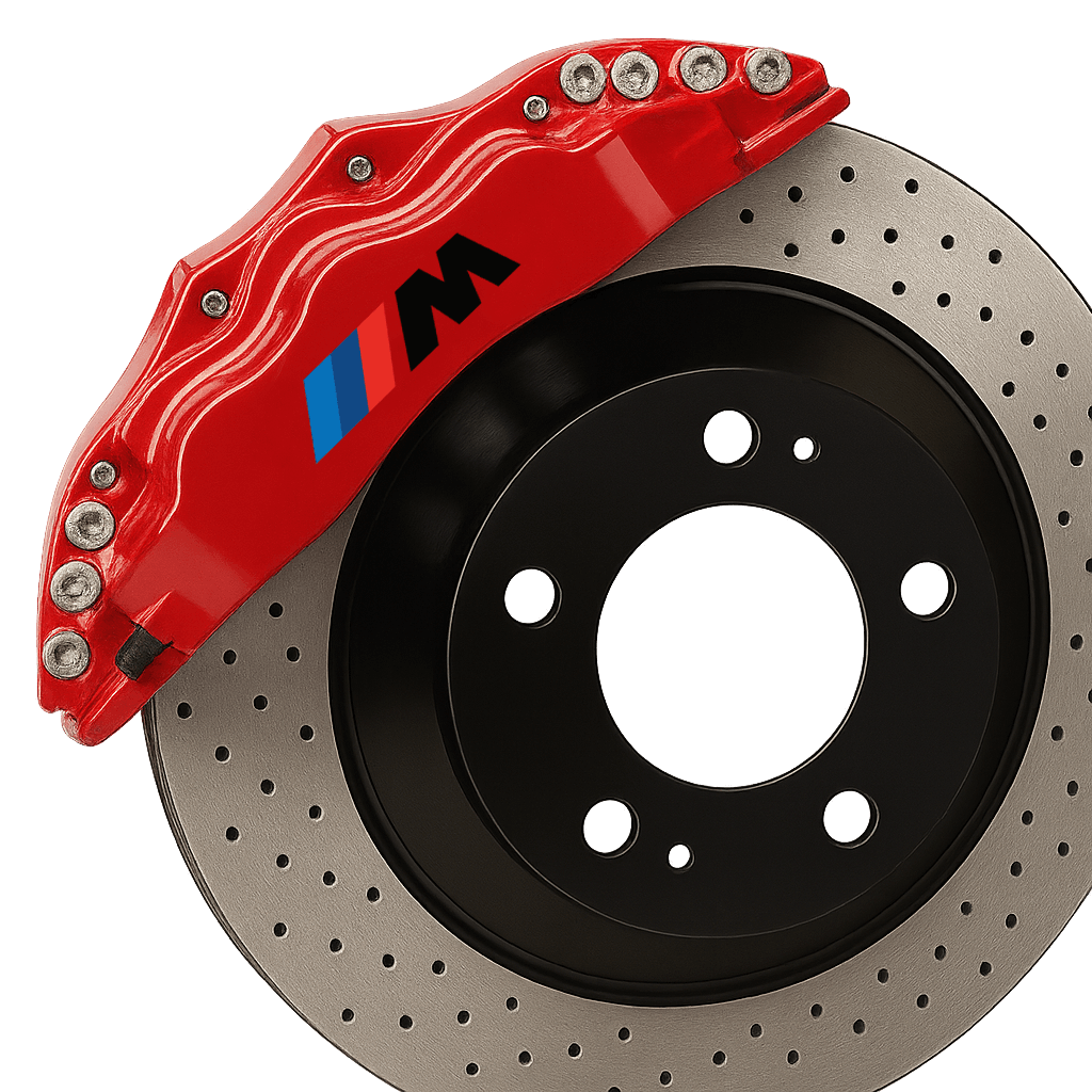 2 stk. BMW M-Sport Bremsecaliper-klistremerker Svart