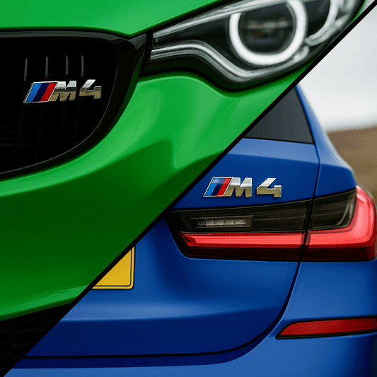 Chrome BMW M4 Emblem Stylingpakke