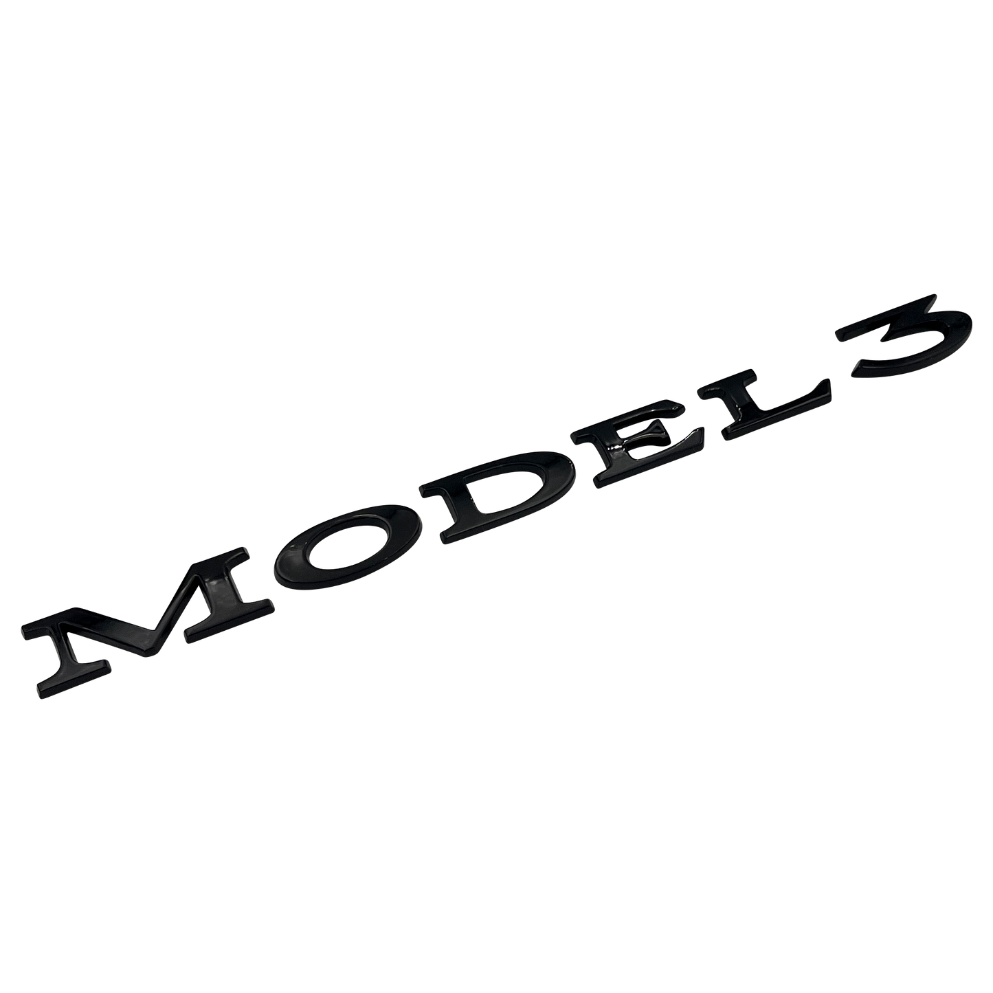 Sort Tesla Model 3 Bag Emblem