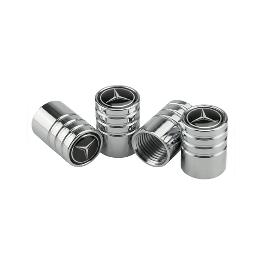 4 stk. Chrome Mercedes Benz Ventilhætter