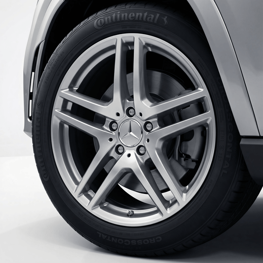 4 Stk. Chrome Mercedes Centerkapsler 75mm