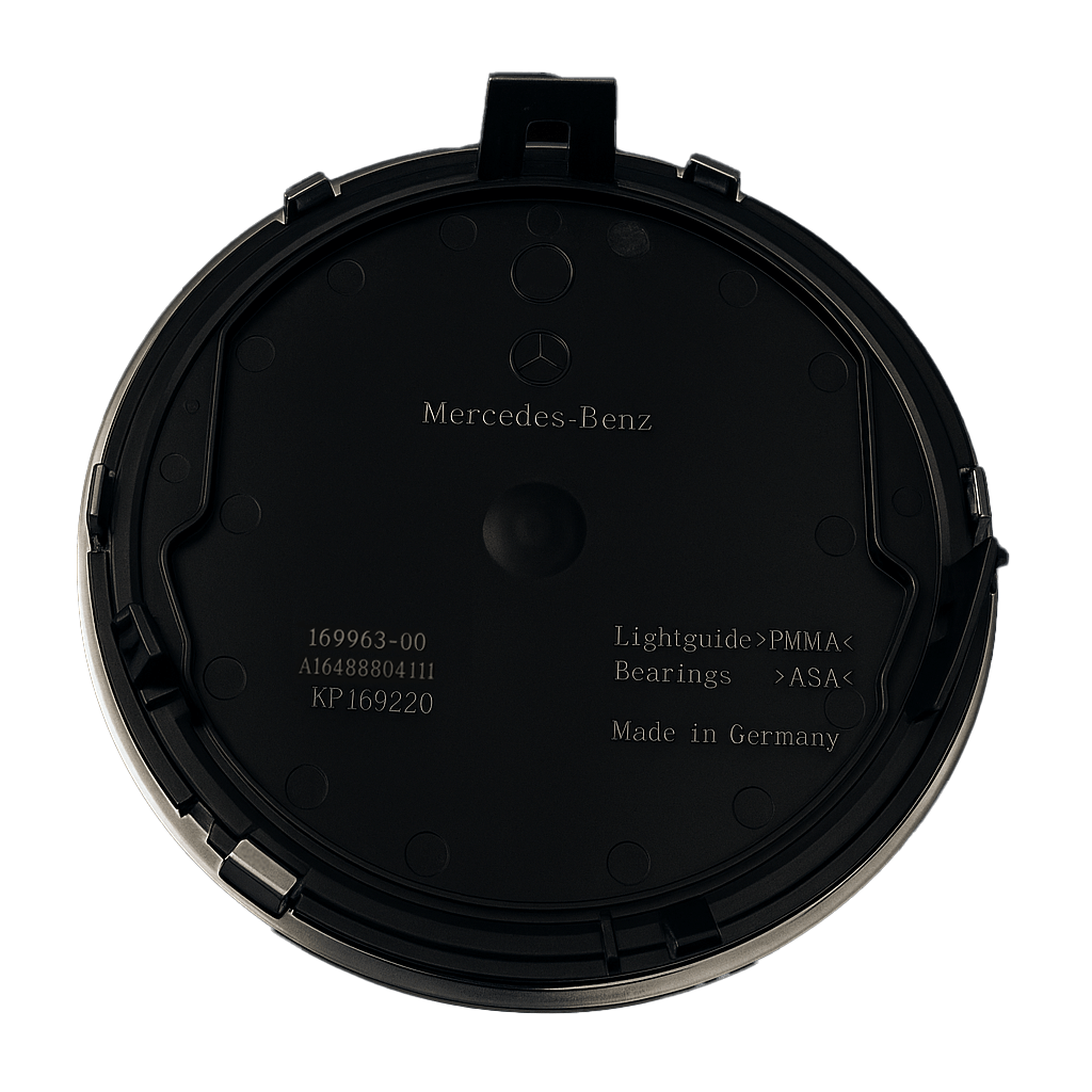 Mercedes Front Grill Stjerne Logo Sort 185mm