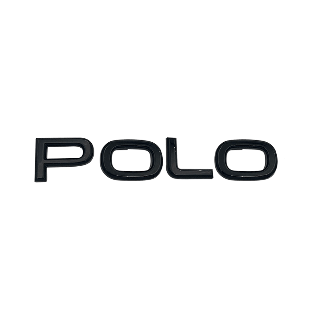 Svart VW "Polo" bakre emblem ny versjon
