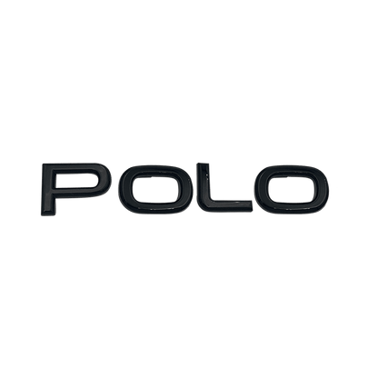 Svart VW "Polo" bakre emblem ny versjon