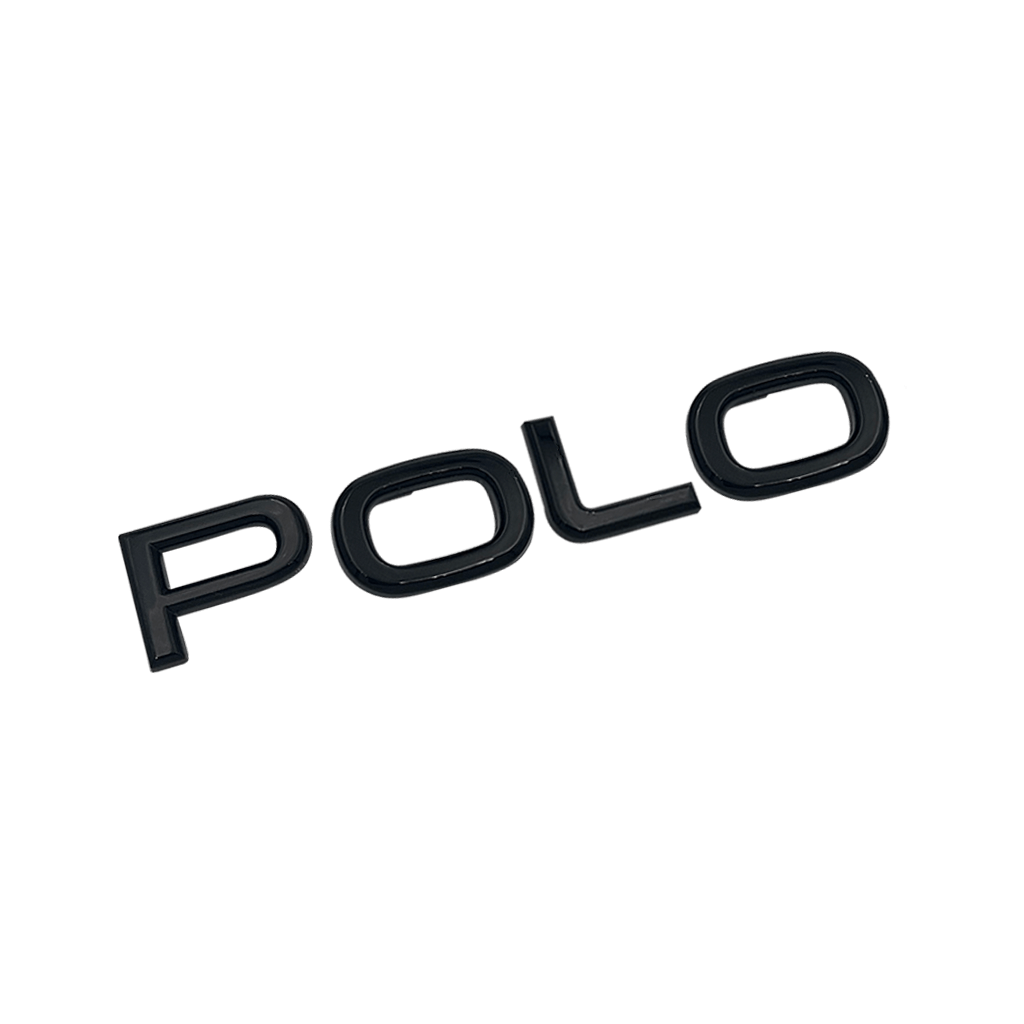 Svart VW "Polo" bakre emblem ny versjon