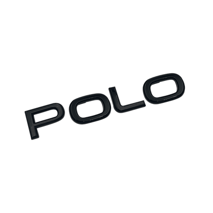 Svart VW "Polo" bakre emblem ny versjon