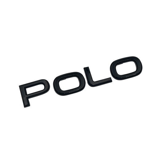 Svart VW "Polo" bakre emblem ny versjon
