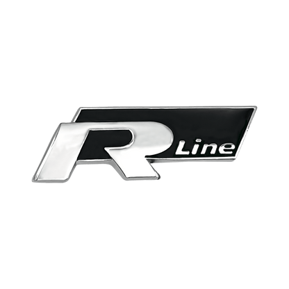 1 stk. Chrome VW R-Line Lille Emblem til Sideskærmene