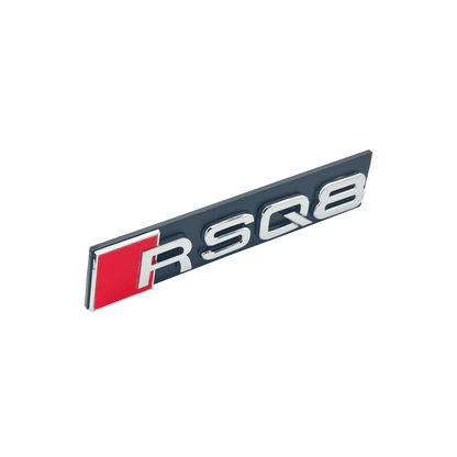 Chrome Audi RSQ8 Front Emblem