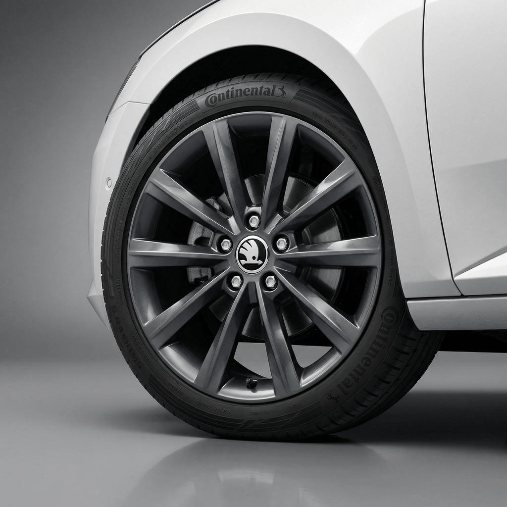 Skoda Krom og Sorte Senterhetter 56 / 75mm