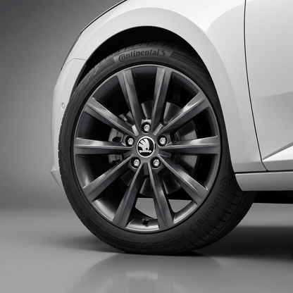 Skoda Krom og Sorte Senterhetter 56 / 75mm