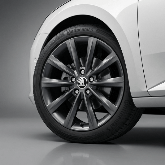 Skoda Krom og Sorte Senterhetter 56 / 75mm