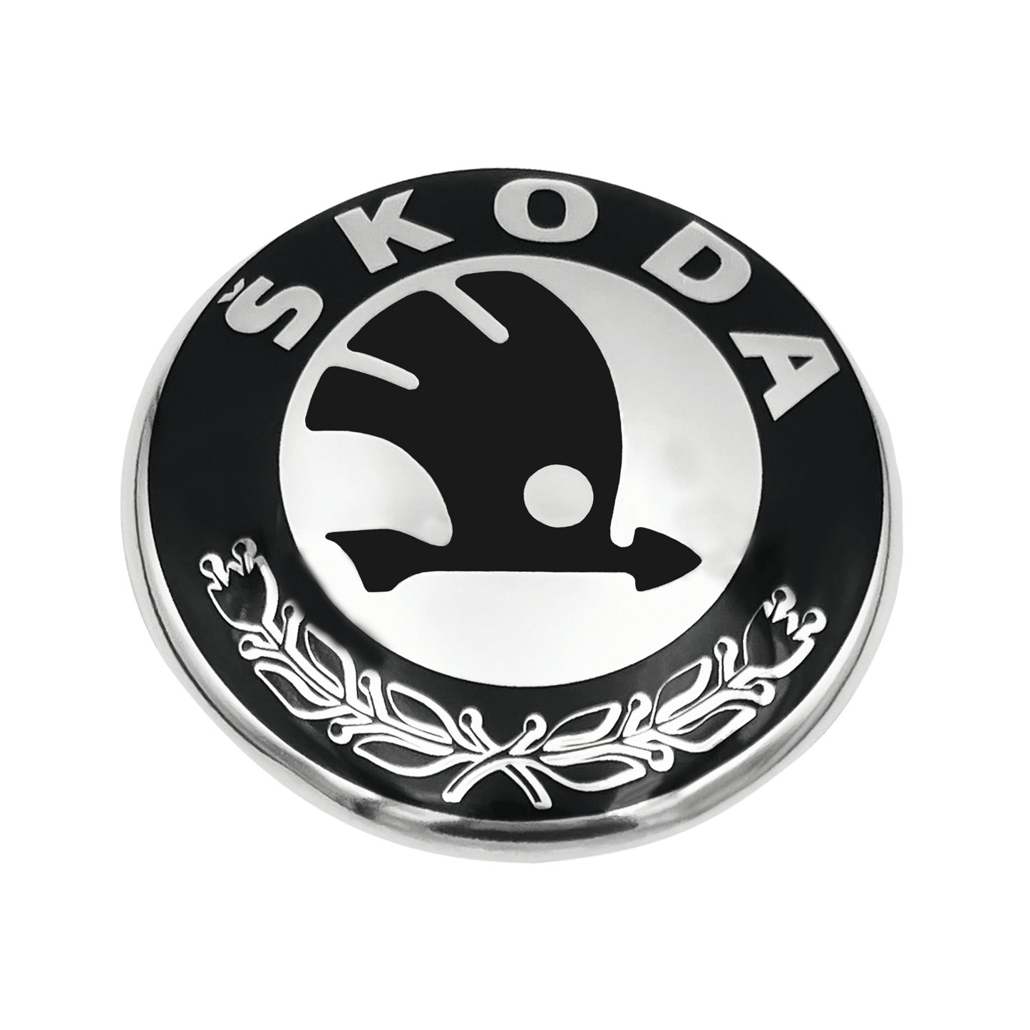 Skoda baklogo svart og krom 80mm