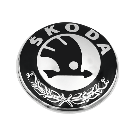 Skoda baklogo svart og krom 80mm