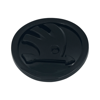 Skoda baklogo blank svart 80mm