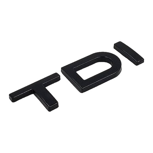 Sort Audi TDI Bag Emblem