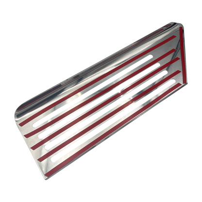 Tesla aluminiumsfotstøtte i krom - modell 3