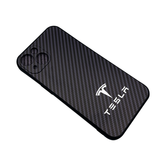 Tesla iPhone Carbon Fiber Cover