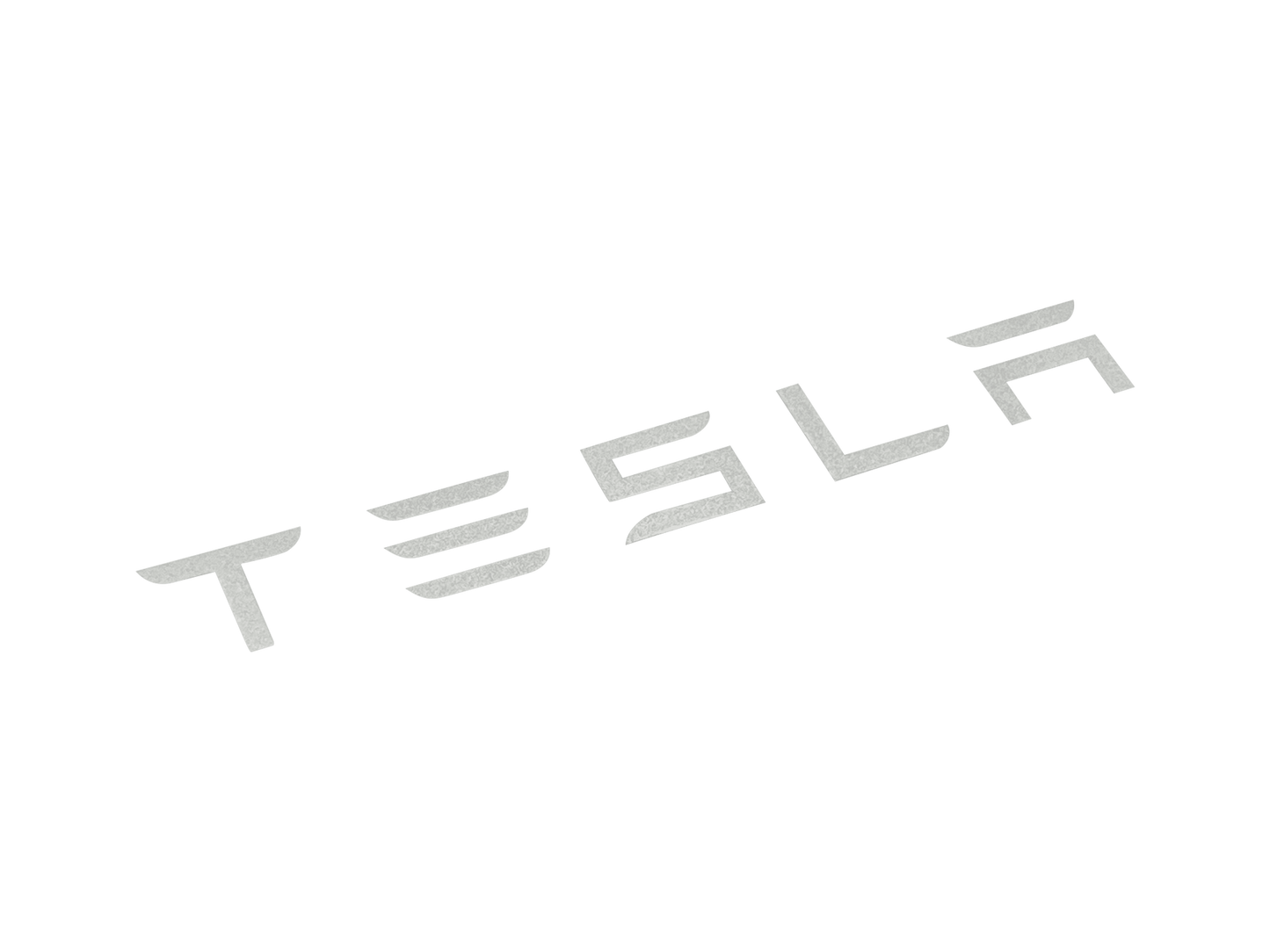 2 stk. Tesla Bremsekaliber Klistermærker Hvid