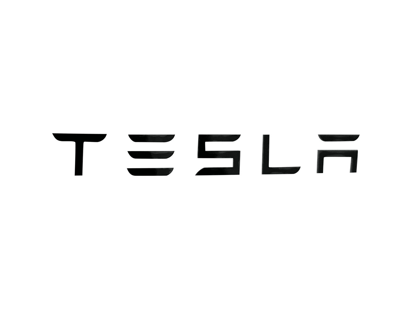 2 stk. Tesla Bremsekaliber Klistermærker Sort