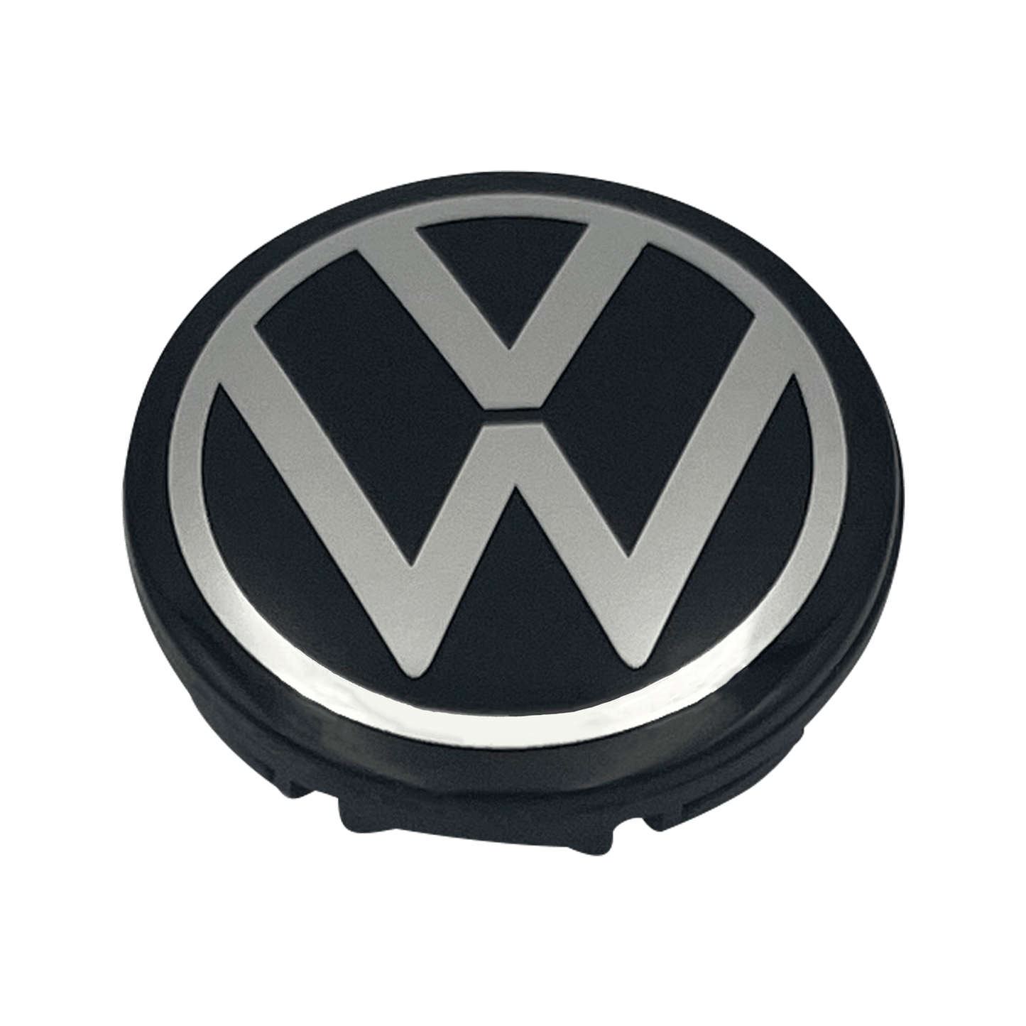 4 Stk. Sort & Chrome VW Centerkapsler - Ny variant