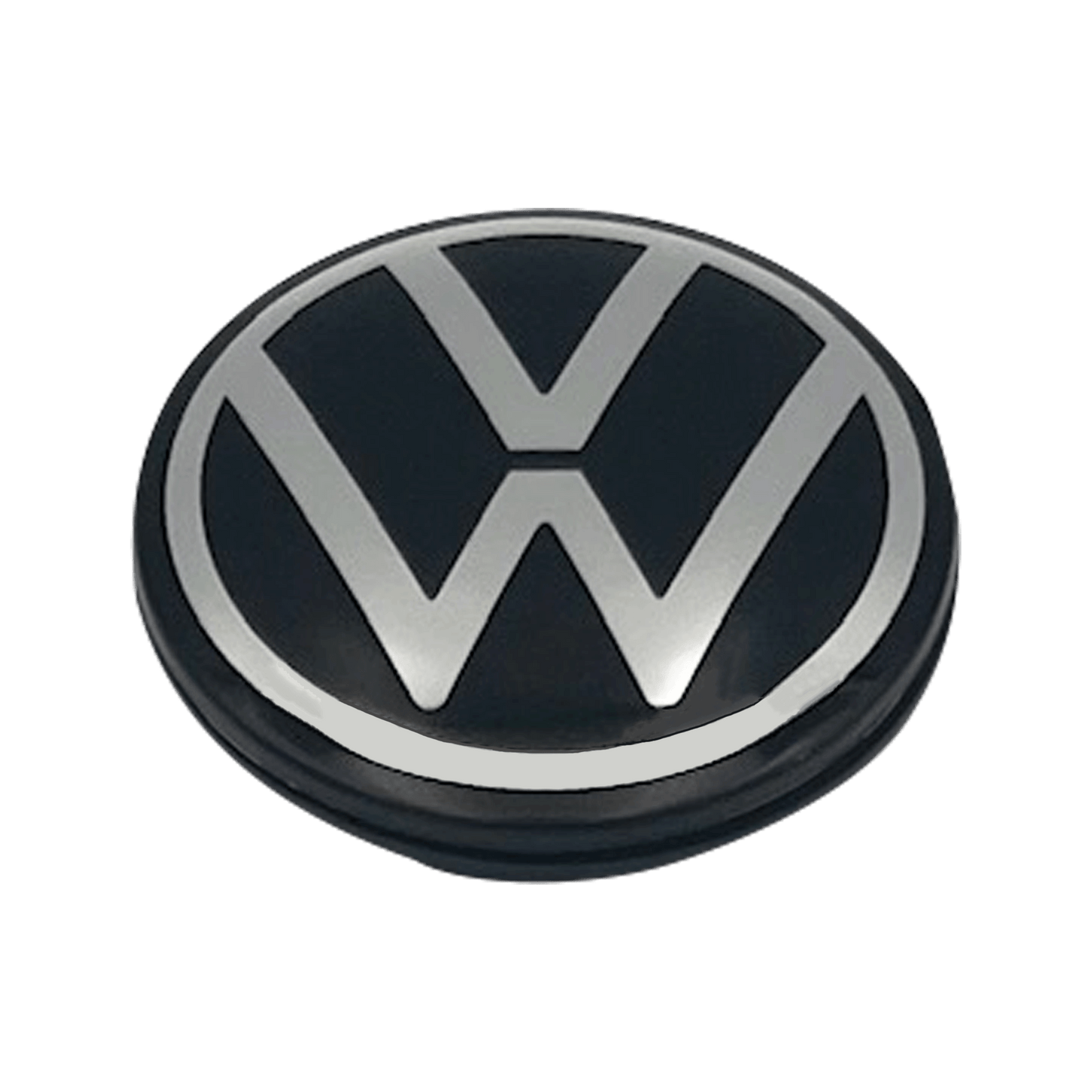 4 Stk. Sort & Chrome VW Centerkapsler - Ny variant