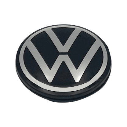 4 Stk. Sort & Chrome VW Centerkapsler - Ny variant
