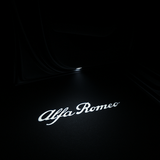 2 Stk. Alfa Romeo Tekst Logo Indstigningslys