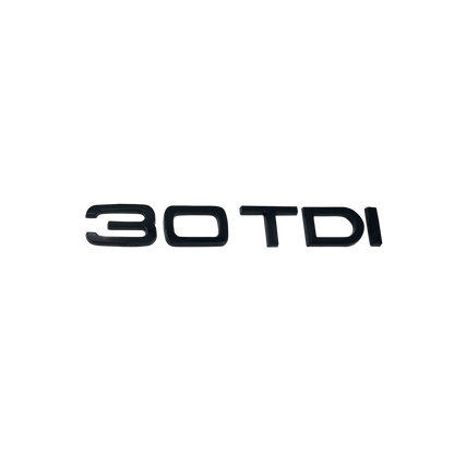 Audi 30 TDI bag emblem blank sort