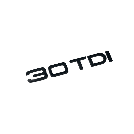Audi 30 TDI bag emblem blank sort