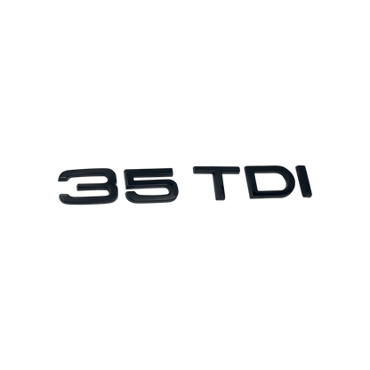 Audi 35 TDI bag emblem blank sort