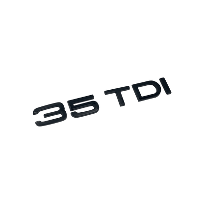 Audi 35 TDI bag emblem blank sort