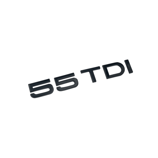 Audi 55 TDI bag emblem blank sort