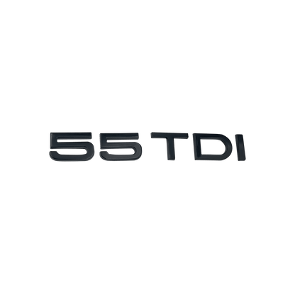 Audi 55 TDI bag emblem blank sort
