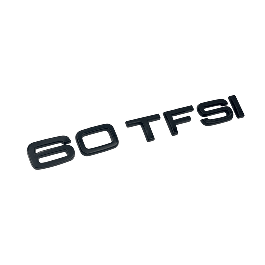 Audi 60 TFSI bag emblem blank sort