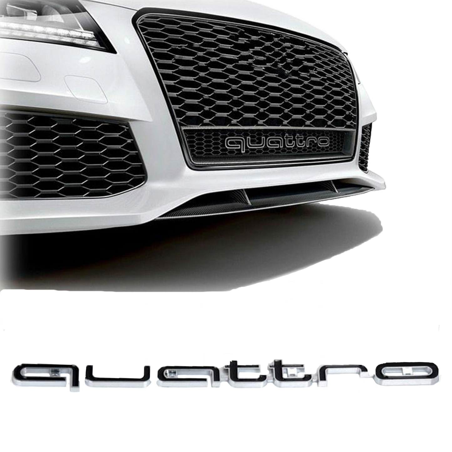 Sort Audi quattro Front Emblem Badge